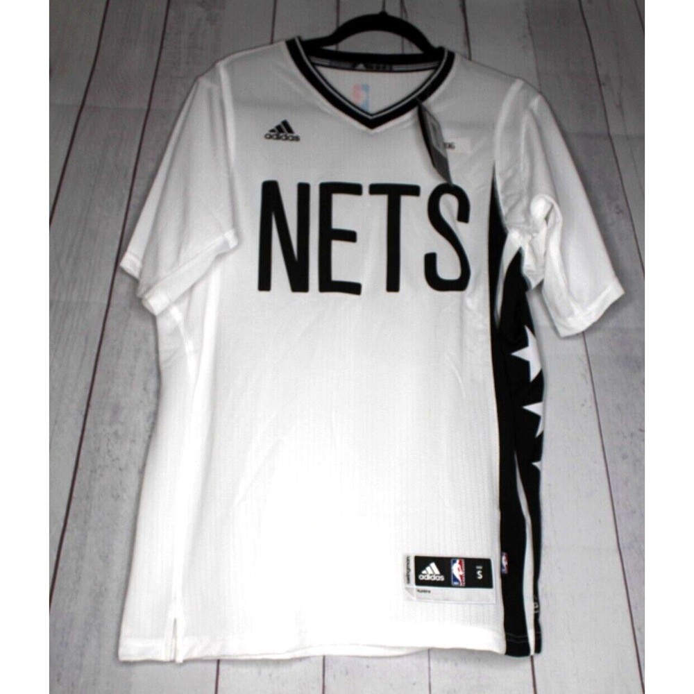 ADIDAS Men's Nets NBA2 Swingman Basketball Jersey Brooklyn Size S White NWT